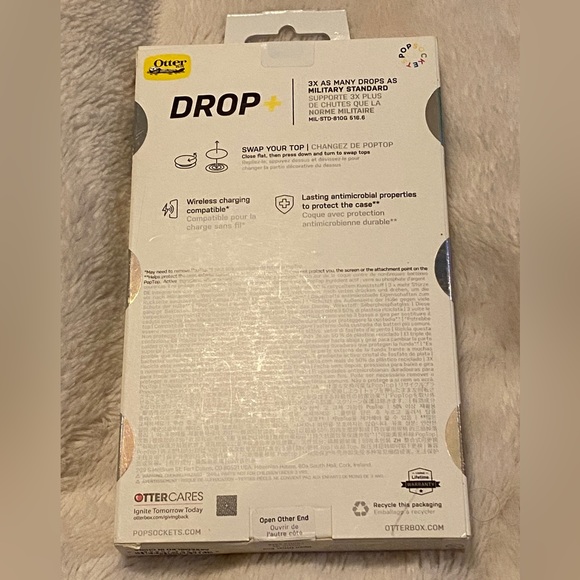 OtterBox + Pop Socket Symmetry Series Case for iPhone 14 Pro Flowerrama NWT - Picture 4 of 6